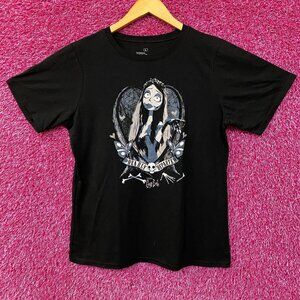 Tim Burton's Corpse Bride Emily Dearly Departed T-Shirt Large